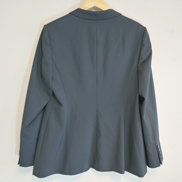 Boss Hugo Boss Women's Jabina Wool Blend Jacket Sz 10 Minimalist Classic Preppy - Picture 7 of 14